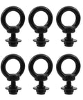 Stainless Steel M5 Shoulder Eyebolts Set With Nuts, Lock Washers And Flat Washers For Heavy Duty Lifting, 6 Pack