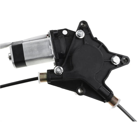 Heavy Duty Front Left Window Regulator With Motor For Chevy Spark 1.2L 2013 To 2015, close-up of motor and assembly, electric, durable materials.