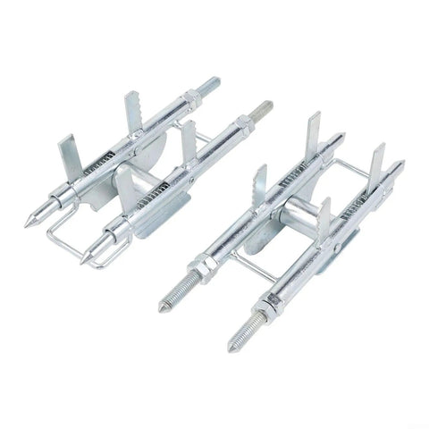 Must Have Pro Grade Wire Threader for Electricians Super Handy Cable Pulling Tool for Junction Boxes and Enclosures Compact One Person Install Helper Solid Metal Build Silver Finish 2 Piece Set, silver metal set