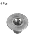Top Rated M6 Tee Nuts 24 Piece Set Carbon Steel Weld Flange Insert with round base for metal projects.