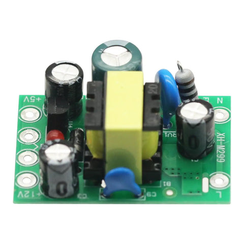 Two Pack AC DC Isolated Switching Power Supply Module Board Dual Output 110V 220V To 5V And 12V DC Converter Power Module For DIY Projects DIY Friendly, top view PCB
