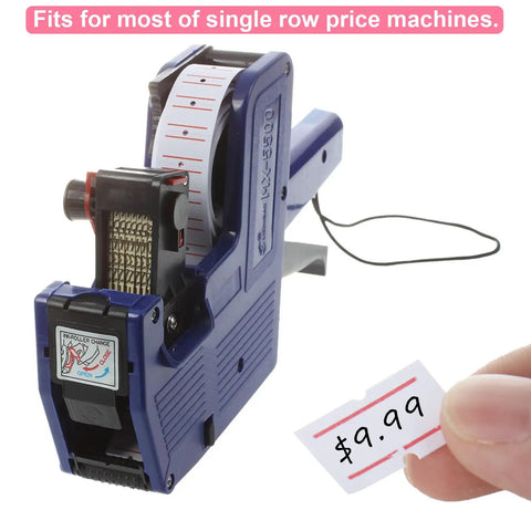 Go-To White Price Gun Labels 60 Rolls For MX5500 30000 Pieces Paper Price Tag Labels Stickers For Office And Retail used in blue price gun