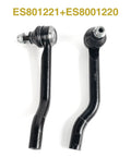 Front Outer Tie Rod End Kit For Nissan Qashqai 2017-2023 Rogue 2014-2020 And Rogue Sport 2017-2022 2 Pack ES801221 ES801220 Premium Outer Steering Tie Rod Ends Replacement OE Style, black steel pair