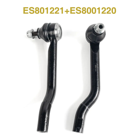 Front Outer Tie Rod End Kit For Nissan Qashqai 2017-2023 Rogue 2014-2020 And Rogue Sport 2017-2022 2 Pack ES801221 ES801220 Premium Outer Steering Tie Rod Ends Replacement OE Style, black steel pair