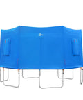 14-Foot Trampoline Tent Cover For Six Straight-Pole Round Trampoline, Tent Only, Front Zip Entry, Three Screened Windows visible