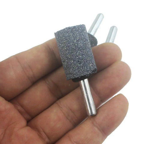 Pro Grade 20mm Cylindrical Grinding Stone Set With 1 Quarter Inch Shank Aluminum Oxide Mounted Grinding Stones For Rotary Tools
