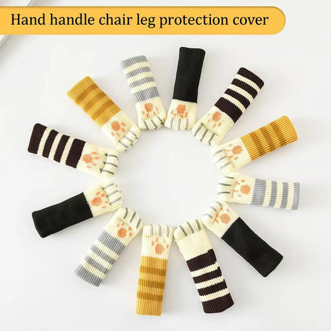 Four Pack High Elastic Chair Leg Socks Durable Double Layer Elastic Woven Fabric Non Slip Noise Reducing Furniture Leg Covers