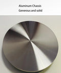 Aluminum base of Heavy Duty Tempered Glass Lazy Susan Turntable For Dining Table With 360 Degree Rotation Hygienic Easy Clean Surface