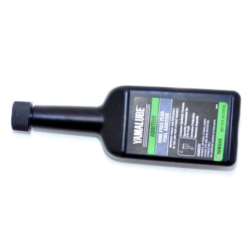 Ring Free Plus Outboard Fuel Additive And Stabilizer, 12 oz bottle, black container, labeled for marine engine protection.
