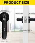Biometric Fingerprint Door Lock With Handle Keyless Entry Smart Door Knob for Home Office dimensions and size guide