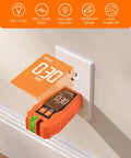 One Stop Electrical Tester Kit With Circuit Breaker Finder GFCI Outlet Tester And Digital LCD Display 90 To 135V in use