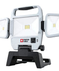 Heavy Duty 50W LED Work Light With Three Head Stand Portable Corded For Construction Site And Garage Bright 5000 Lumen