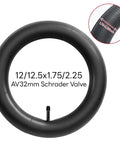 Tough As Nails Bike Inner Tube Replacement 12 1/2 X 2 1/4 Fits 12.5 X 1.75 To 2.25 Tire Range with AV32mm Schrader Valve