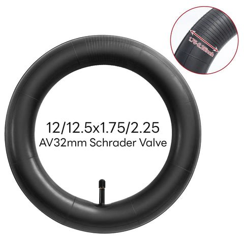 Tough As Nails Bike Inner Tube Replacement 12 1/2 X 2 1/4 Fits 12.5 X 1.75 To 2.25 Tire Range with AV32mm Schrader Valve