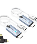 Wireless HDMI Transmitter And Receiver Kit For 4K Display With 165 Feet Range No Drivers Needed Plug And Play Portable HDMI Extender