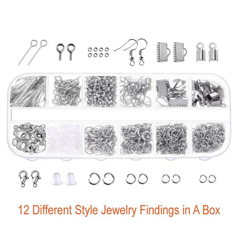 All In One Jewelry Making Kit With Tools, Wires And Findings For Beading, Jewelry Repair And DIY Projects, beginner-friendly kit
