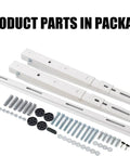Heavy Duty Mini Split Wall Mount Bracket For 7000-12000 BTU AC Units, Outdoor Condenser Rack Supports Up To 400 Lbs parts layout