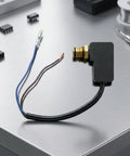 Must-Have Washer Switch Pressure Assembly To Keep Your Electric System Running Smooth With Wires And Brass Threaded Connector For Quick Repairs, featuring brass connector and wires.