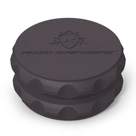 2.5 Inch Spice Grinder, 2 Piece With Strong Grip And Magnetic Lid, Compact Lightweight Black Herb Grinder For Spices