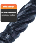 Close-up of twist design on Heavy Duty Structural Lag Screws 8 Inch Size 14 50 Pack With Hex Head Rust Resistant Outdoor Timber Screws