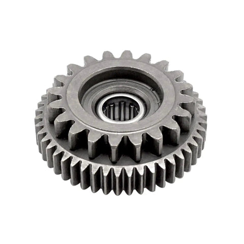 Heavy Duty Starter Idle Gear Straight Swap Rig Ready For Polaris Outlaw Sportsman Predator Scrambler Atv 50 90 110 Cc Models 2001 Through 2022, silver steel gear.