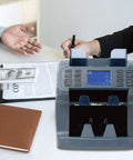 Bank Grade Money Counter And Sorter With Built In Printer Two Pocket Design for efficient workplace cash counting