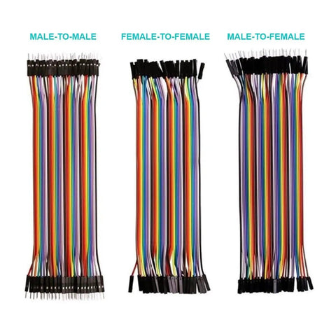 Mega Jumper Wires Kit For Arduino ESP32 ESP8266 And Raspberry Pi With 185 Piece Set Including different connector types.