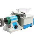 Powerful 750W Lapidary Saw Polisher Kit with 4-inch blade and fiber wheel for cutting and polishing jade, metal, wood