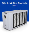 501 Replacement Filter for 5000 Whole House Air Purifier, MERV 15 Equivalent, 16x25x6 Air Filter, Pack of 1, unit visible
