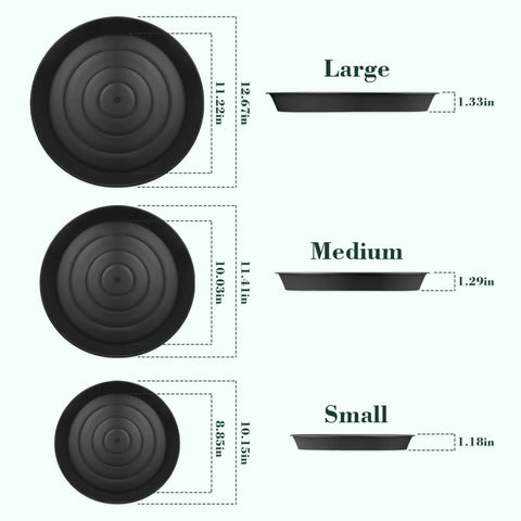 Three Size Round Stepping Stone Molds Set For Concrete Casting 10 Inch 11.4 Inch 12.6 Inch Plastic Molds For Garden Path Pavement