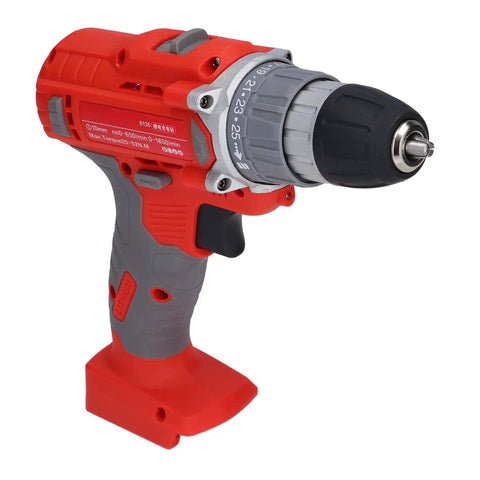 Badass Cordless Electric Drill With Dual Mode Action And Wicked Comfortable Ergonomic Handle For Heavy Duty Home Repairs And Pro Workshop Use With Super Easy One Button Operation And Rock Solid 25 Newton Meter Torque Capacity, side view