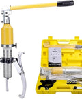 Heavy Duty Hydraulic Gear Puller Extracting Stubborn Hub Bearings Fast With Rock Solid Adjustable Jaws And Kickass Steel Carry Case.