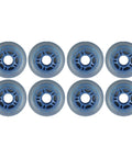 Inline Skate Wheels 76mm 86A Blue Outdoor Multi Use 8 Pack Budget Friendly Upgrade With Standard Bearing Hub Fits Most Skates