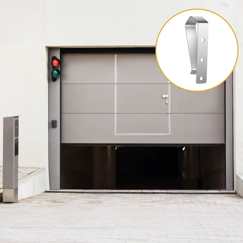 Garage with Universal Stainless Steel Garage Door Opener Clip And Sun Visor Clip Replacement For Remote Openers Emergency Release Reinforcement