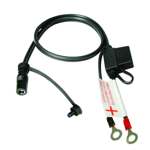 Weatherproof Battery Lead For Heated Apparel With Durable DC Connector And Cap Discreet Plug In For Harsh Environments Keeps Dirt And Water Out Operates In Subzero Conditions Down To Minus 40 C
