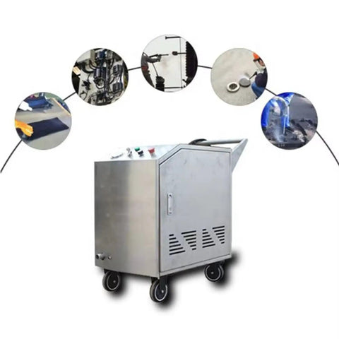 Industrial Grade Dry Ice Blaster With CO2 Cleaning System For Semiconductor Machinery Precision Paint Rust Stripping Zero Residue Cleanup.