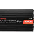 1500W Pure Sine Wave Power Inverter Transforms 12V Dc Into 120V Ac For Rv Trucks With Remote Control USB ports.