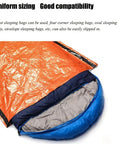 Emergency Sleeping Bag Portable Thermal Bivy Sack Waterproof Lightweight Survival Gear One Pack For Emergencies Camping