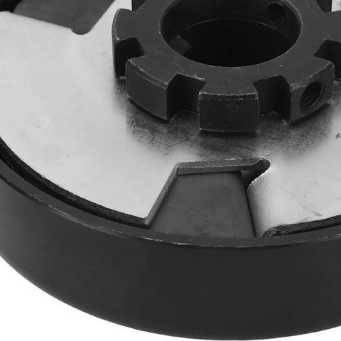 Close-up of Badass 13 Tooth Centrifugal Clutch For Go Karts and Mini Bikes, showcasing the metal coupling and sprocket hub.