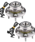 Beefy Front Wheel Bearing And Hub Assembly 515096X2 For Chevy GMC 4x4 Trucks And SUVs Including Silverado 1500 Tahoe Avalanche Escalade Sierra Yukon Set Of 2 Ready For 2007 2014 Models, pair of hub assemblies