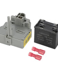 Refrigerator Start Relay And Run Capacitor Kit TSD2 W10662129 Replacement set with two connectors
