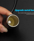 Heavy Duty AC To DC Converter 12V 2A Car Cigarette Lighter Plug showing durable upgrade metal head for reliable use.