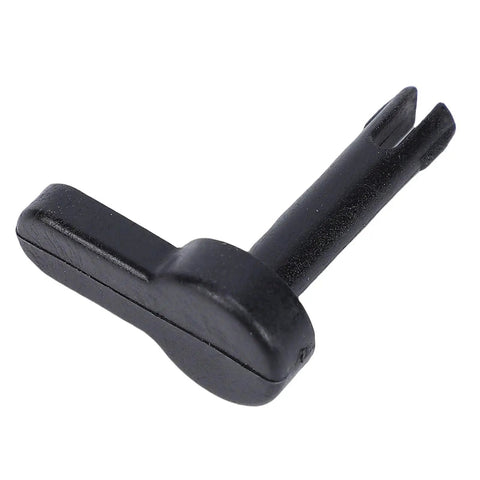 Close-up of black plastic Glove Box Hinge Pin Replacement For Nissan Altima Murano Pathfinder 1995 Through 2016 Easy Install