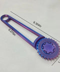 Slick Center Punch Tool With Ergonomic Grip For Dead Center Hole Marking And Quick Cardstock Punching Abs Plastic Build Delivers No Fuss Reliability And Smooth Operation Perfect For Diy Crafters Who Want Killer Precision Without The Headache Purple, featuring a purple ABS plastic design and precise measurements.