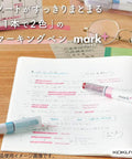Pastel Highlighter Set With Two Tone Chisel Tips For Journals Planners And Notes No Bleed Quick Dry Bible Markers in use on notebook
