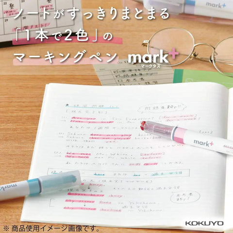 Pastel Highlighter Set With Two Tone Chisel Tips For Journals Planners And Notes No Bleed Quick Dry Bible Markers in use on notebook