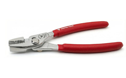 Heavy Duty 7 Inch Slip Joint Screw Extraction Pliers with red ergonomic handles for stripped, rusted, and stuck screws removal