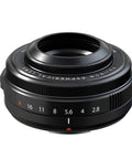 Weather Resistant Prime Lens XF27mmF2.8 R WR, close-up of external aperture ring for X Series cameras.