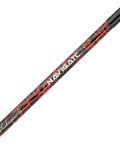 Close-up of the Navigator Spincast Fishing Combo 6 Ft Two Piece Rod, showing blue and red color mix and part of the logo.