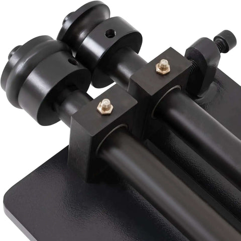Heavy Duty Pro Sheet Metal Bead Roller With Six Dies Rotary Machine For Auto Panels, close-up of roller mechanism in carbon steel